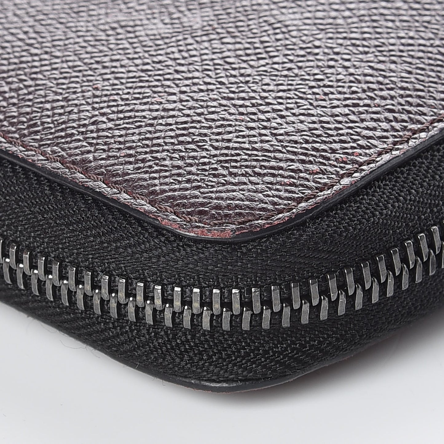 London Calfskin Elmore Zip Around Wallet Wine