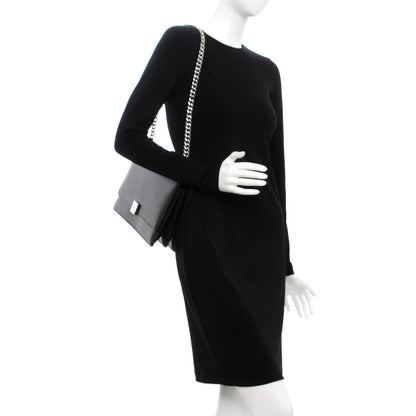 Celine Smooth Calfskin Medium Case Chain Flap Black 2 of 10