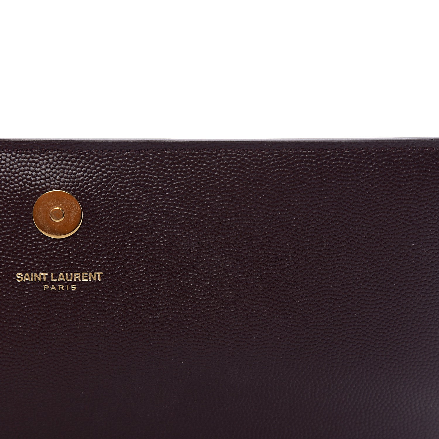Saint Laurent Grain De Poudre Classic Monogram Cassandre Clutch Amaranto 6 of 7