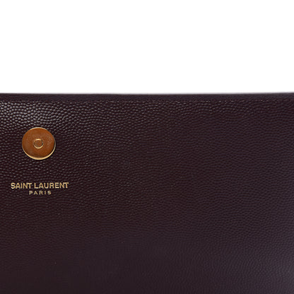 Saint Laurent Grain De Poudre Classic Monogram Cassandre Clutch Amaranto 6 of 7