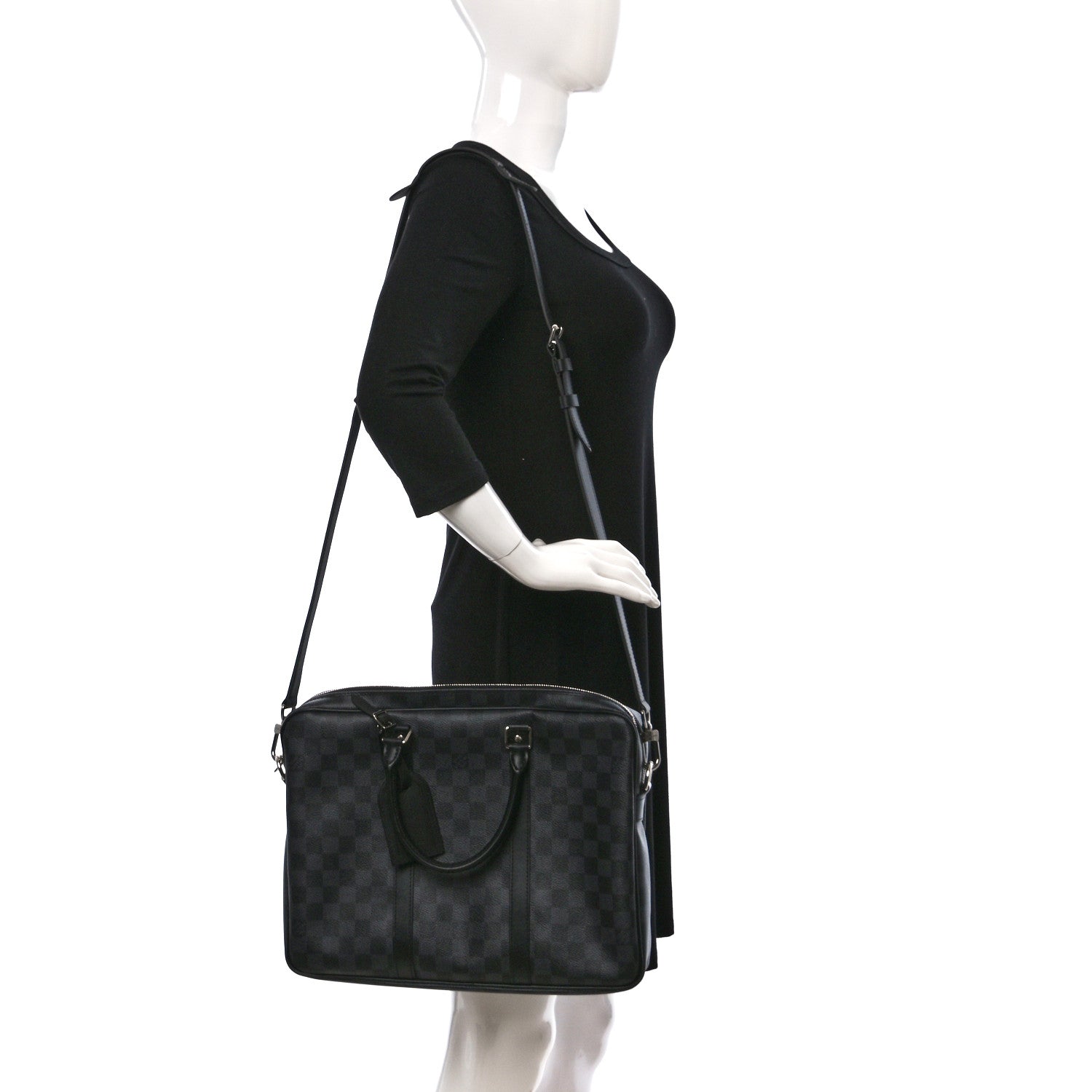 Louis Vuitton Damier Graphite Porte Documents Voyage PM 2 of 8