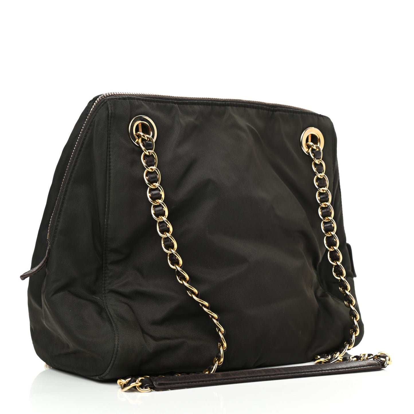Nylon Chain Shoulder Bag Ebano