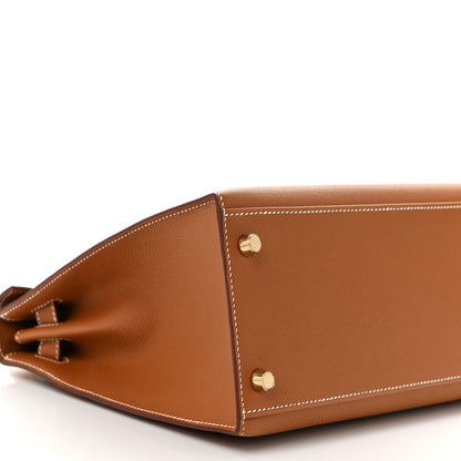 Hermes Epsom Kelly Sellier 28 Gold 9 of 11