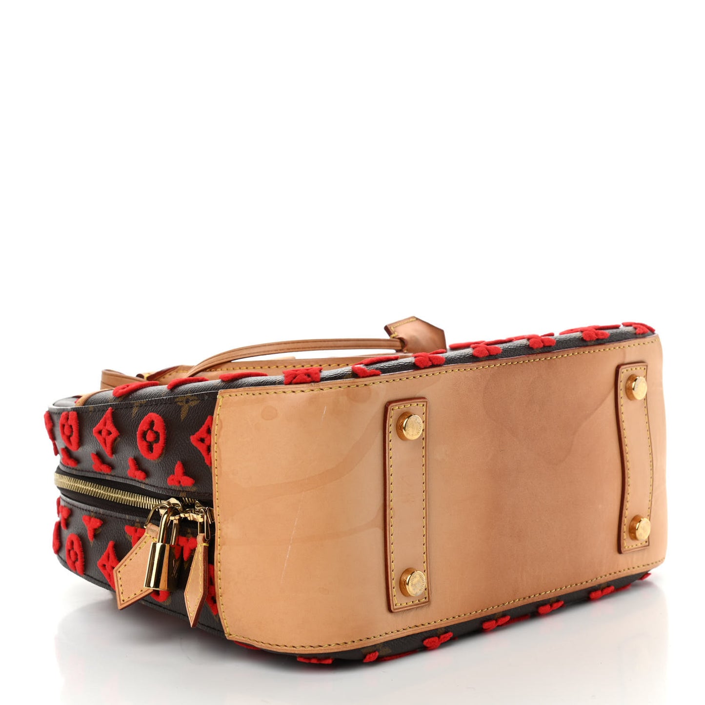 Monogram Tuffetage Deauville Cube Red