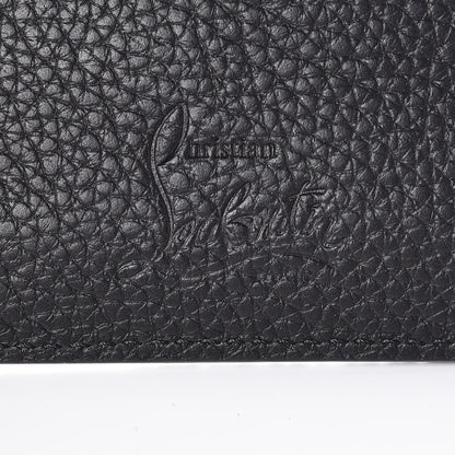 Christian Louboutin Grained Calfskin Kios Star Studded Card Holder Black 6 of 6
