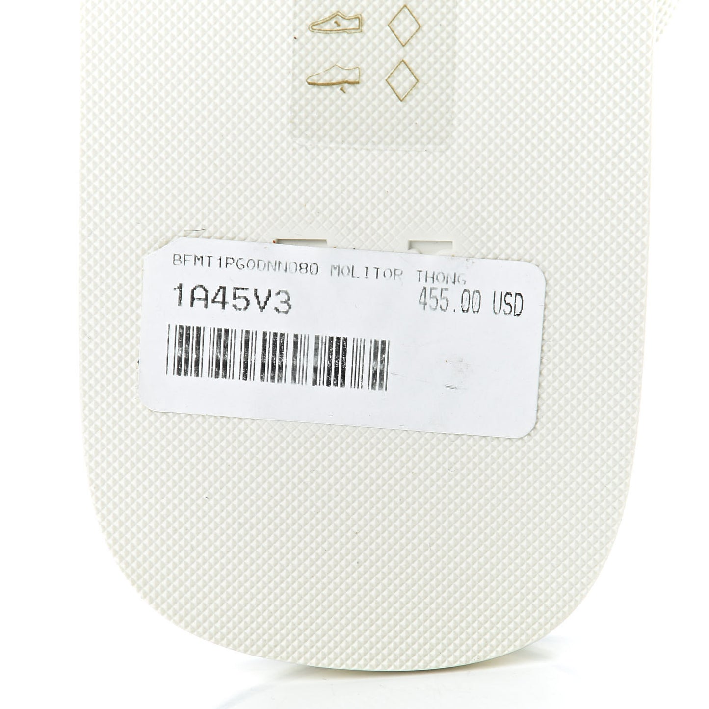 Rubber Molitor Thong Sandals 8 White