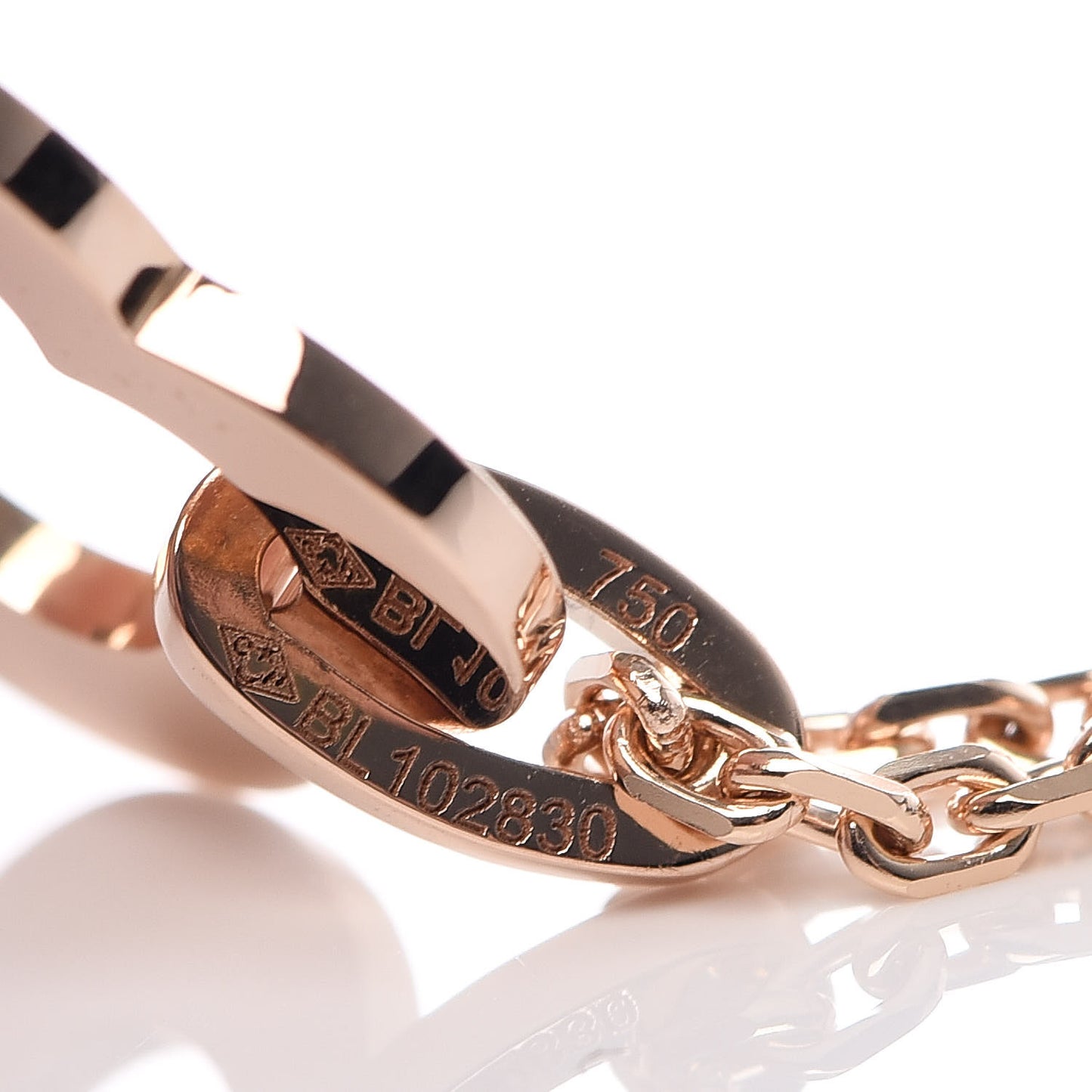 18K Rose Gold Byzantine Alhambra Pendant Necklace