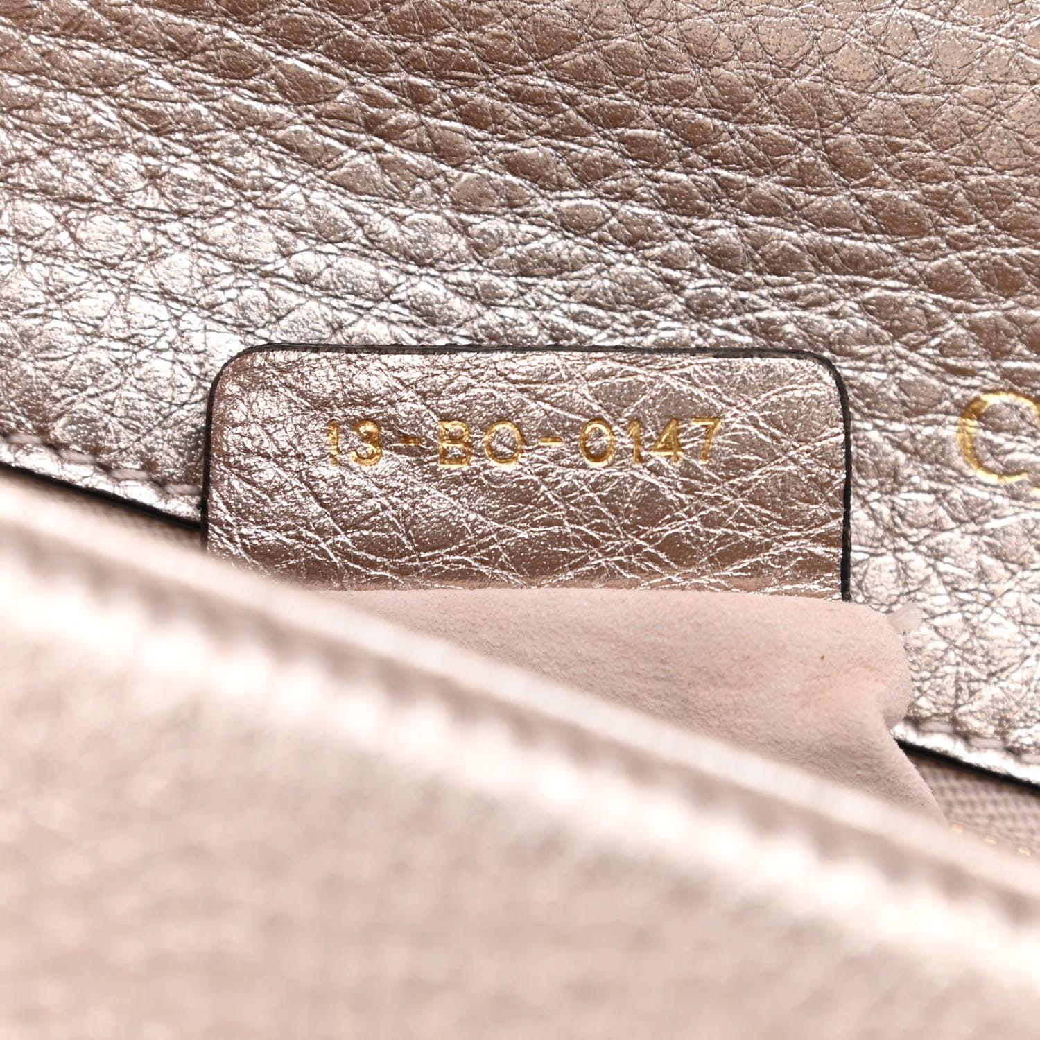 Christian Dior Metallic Grained Calfskin Small Diorama Flap Bag Copper 8 of 13