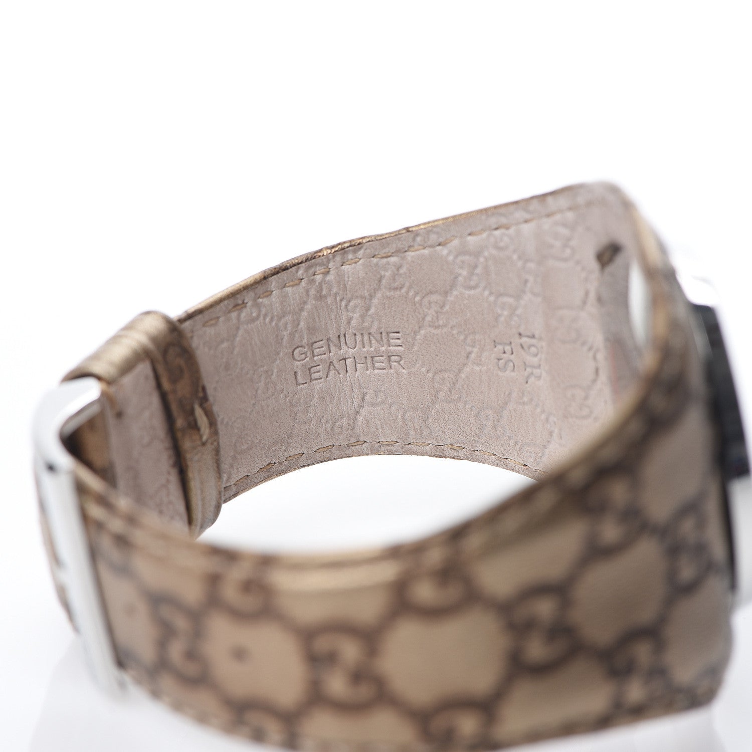 Gucci Stainless Steel Calfskin 36mm U-Play Quartz Watch Taupe 5 of 6
