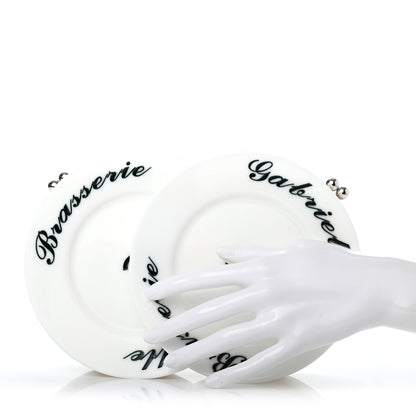 Chanel Plexiglass Brasserie Gabrielle Plates Minaudiere White 2 of 7