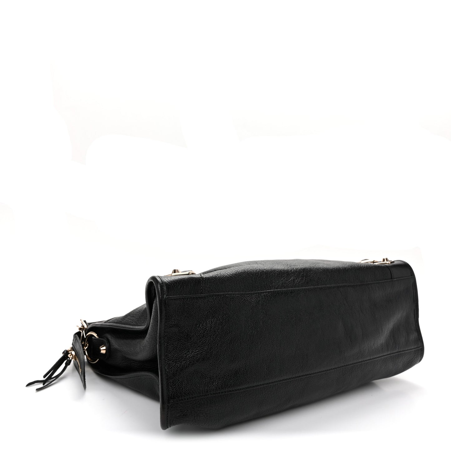Chevre Gold Metallic Edge Hardware City Black Black