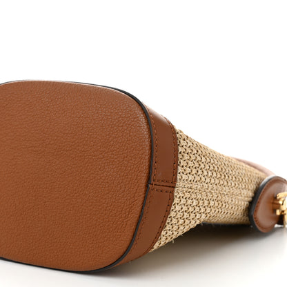 Louis Vuitton Kitted Raffia Petit Bucket Caramel 9 of 9