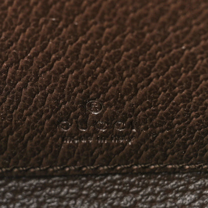Gucci GG Supreme Monogram Textured Dollar Calfskin Web Ophidia Zip Around Card Case Wallet Beige Ebony New Acero 6 of 8