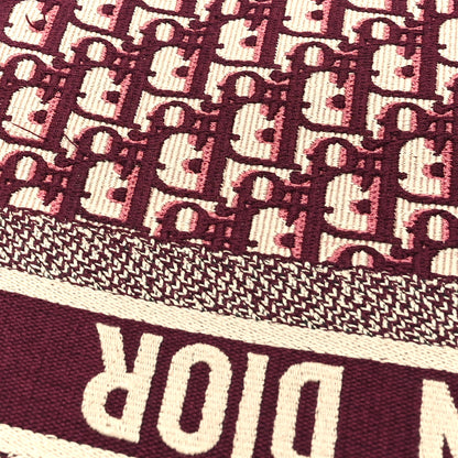 Christian Dior Oblique Large Book Tote Burgundy Multicolor 12 of 13