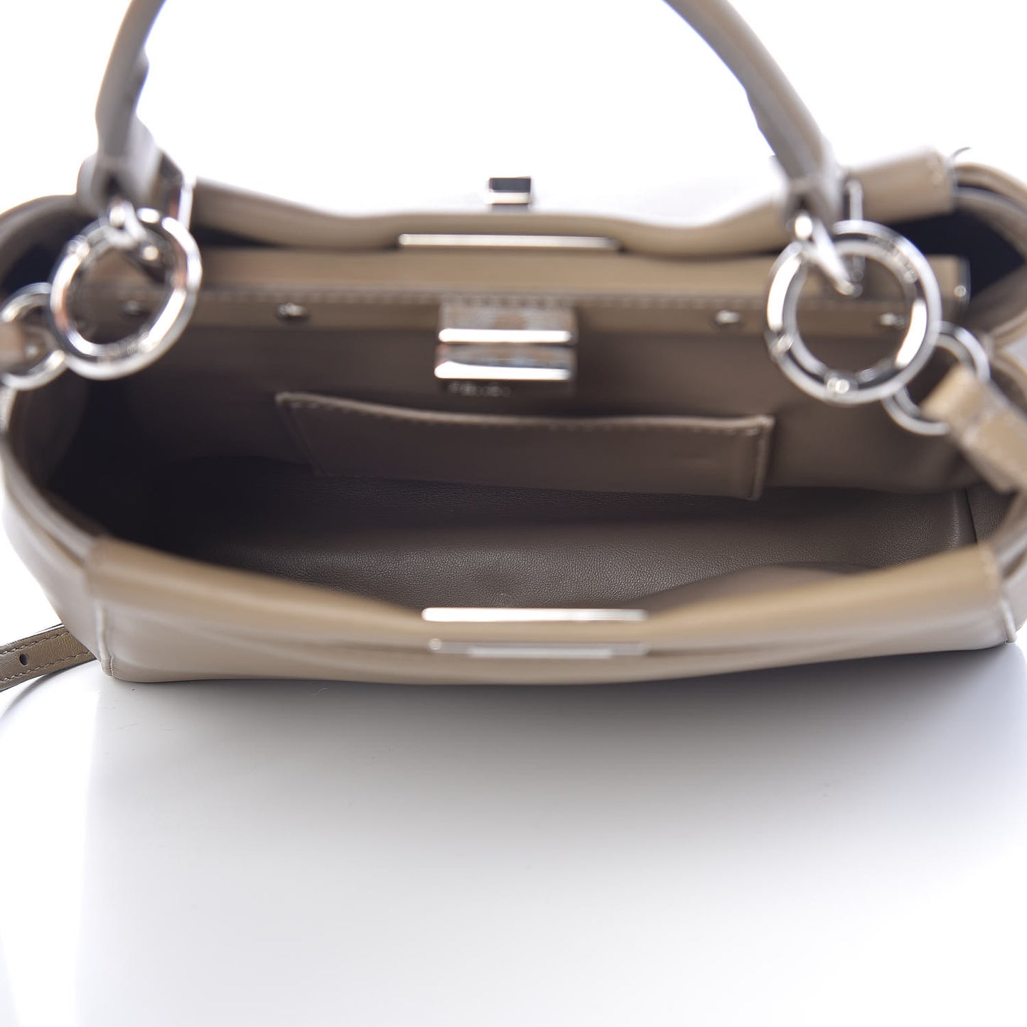 Nappa Mini Peekaboo Iconic Satchel Tortora