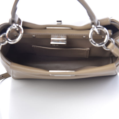 Fendi Nappa Mini Peekaboo Iconic Satchel Tortora 6 of 10