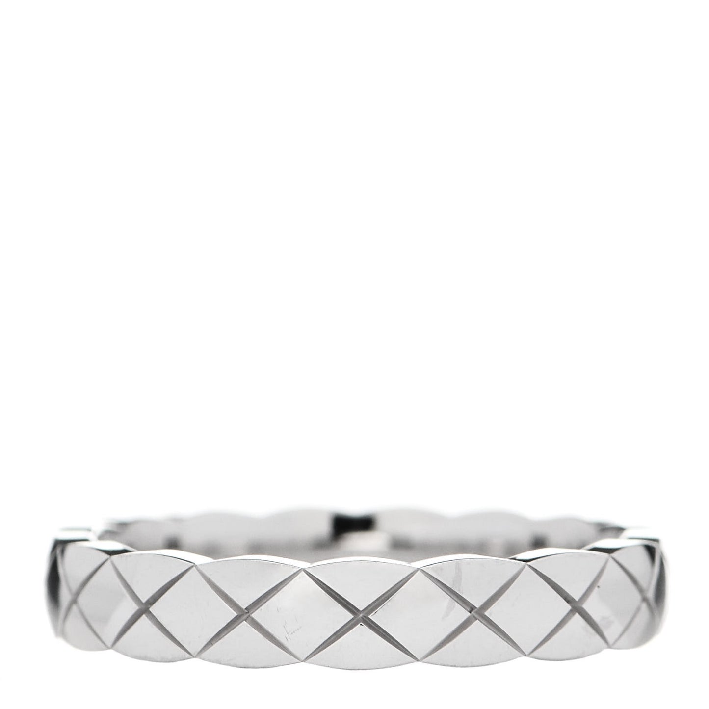 18K White Gold Mini Coco Crush Ring 49 5