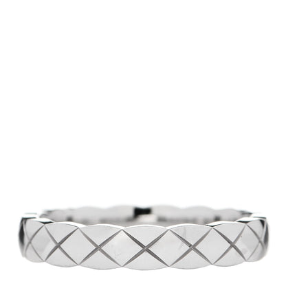 Chanel 18K White Gold Mini Coco Crush Ring 49 5 3 of 6