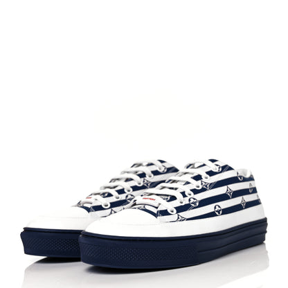 Louis Vuitton Canvas Escale Stellar Sneakers 40 Blue 3 of 9