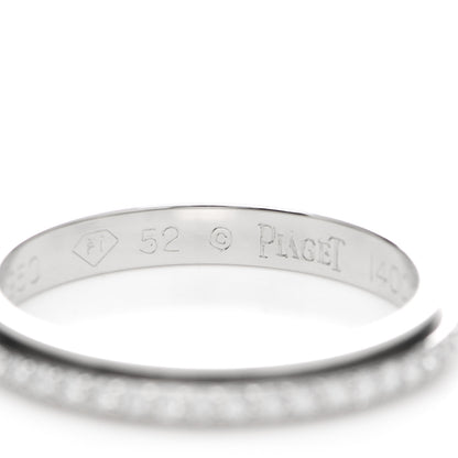 Piaget Platinum Diamond Possession Wedding Band Ring 52 6 5 of 7