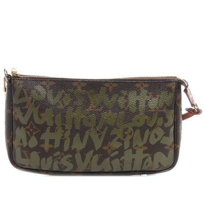 Louis Vuitton Monogram Graffiti Pochette Accessories Kaki 1 of 7