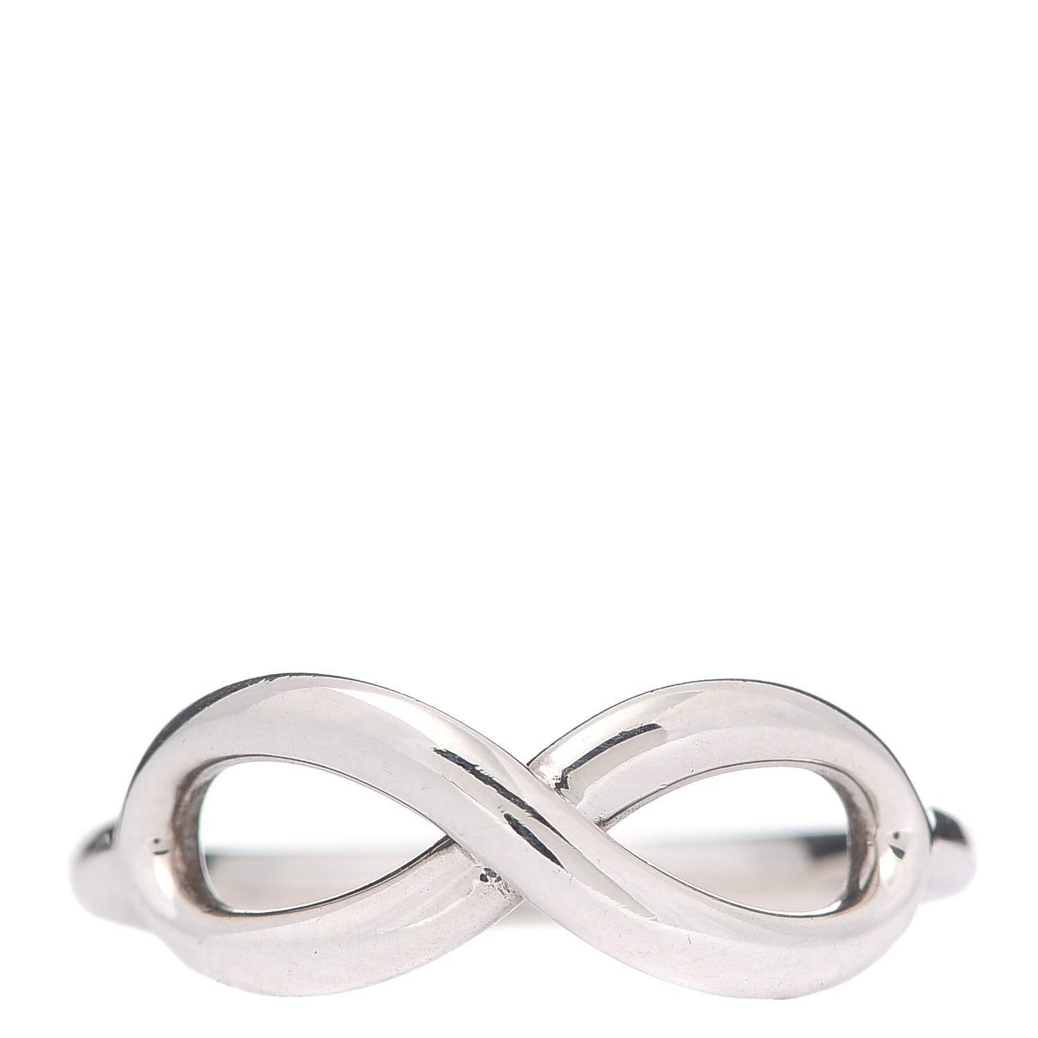 Tiffany Sterling Silver Infinity Ring 57 8 1 of 4