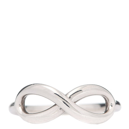Tiffany Sterling Silver Infinity Ring 57 8 1 of 4