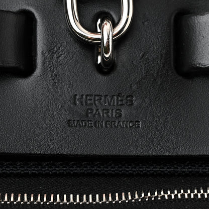 Hermes Military Toile Vache Hunter Herbag Zip PM 31 Black 7 of 13