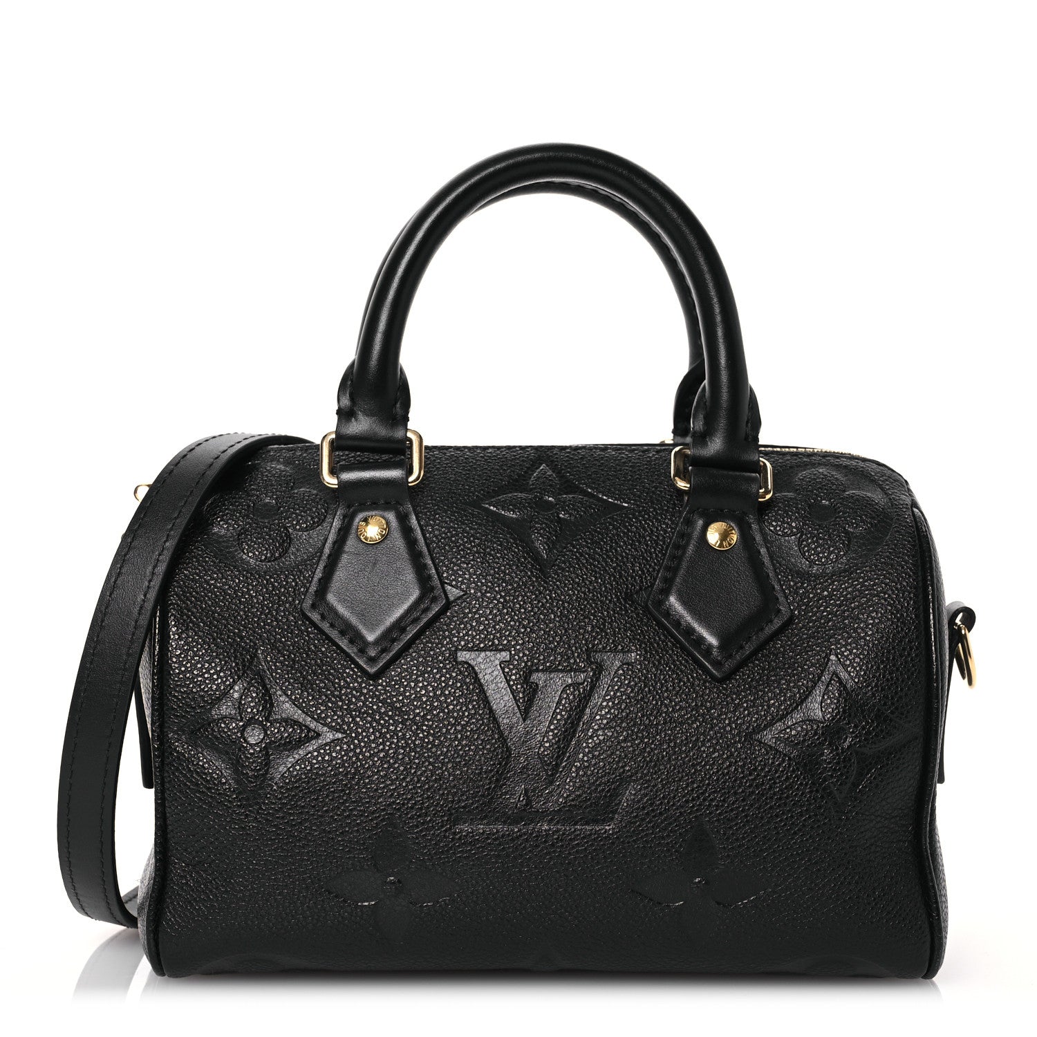 Louis Vuitton Empreinte Monogram Giant Speedy Bandouliere 20 Black 1 of 13