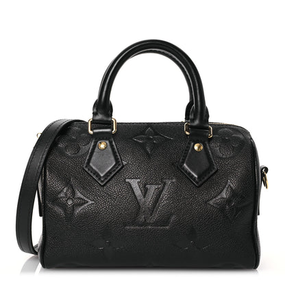 Louis Vuitton Empreinte Monogram Giant Speedy Bandouliere 20 Black 1 of 13