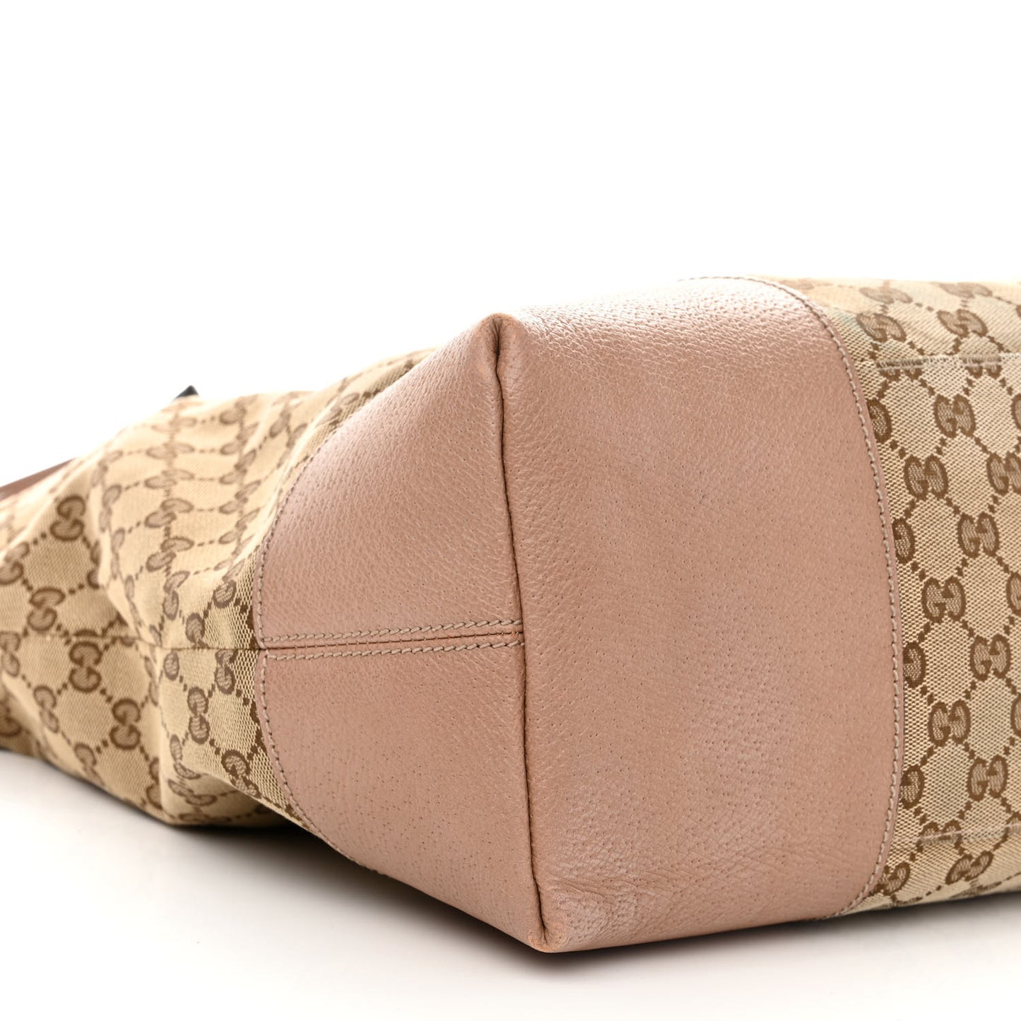 Monogram Large Bree Foldover Tote Beige Soft Pink