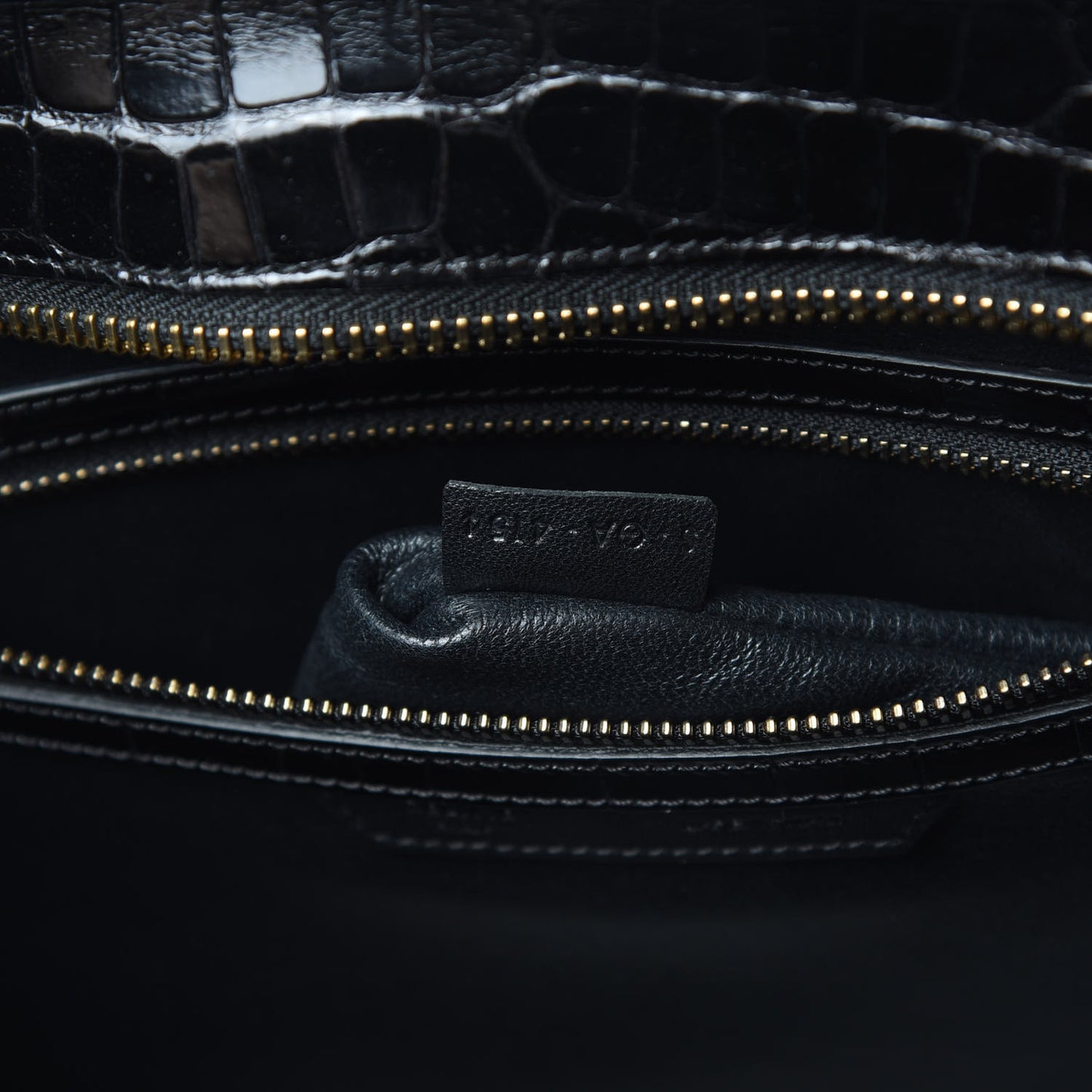 Crocodile Mini Luggage Black