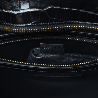 Celine Crocodile Mini Luggage Black 7 of 14