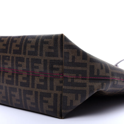 Fendi Zucca Spalmati Clover Lady Bug Roll Tote Tobacco 7 of 11