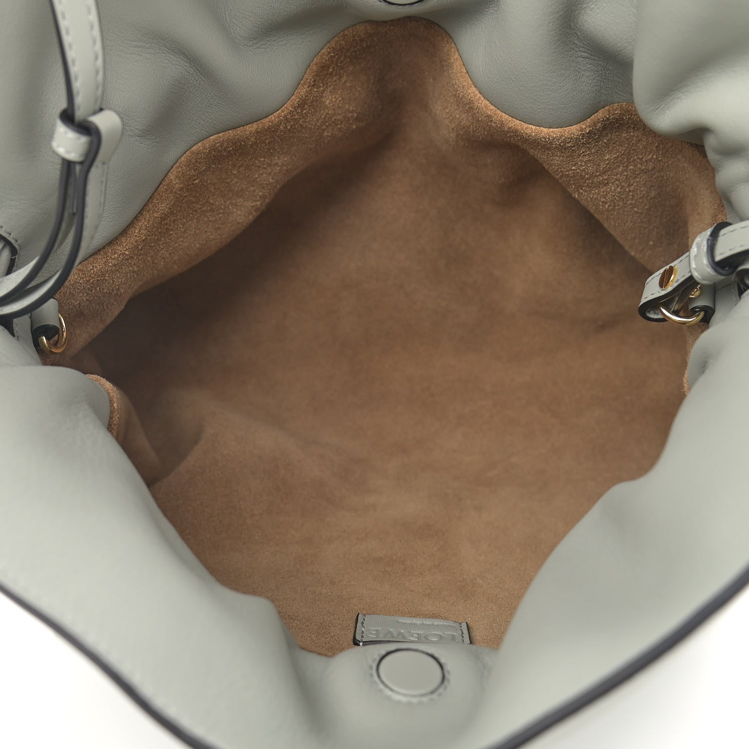 Loewe Calfskin Flamenco Knot Bag Grey 5 of 10