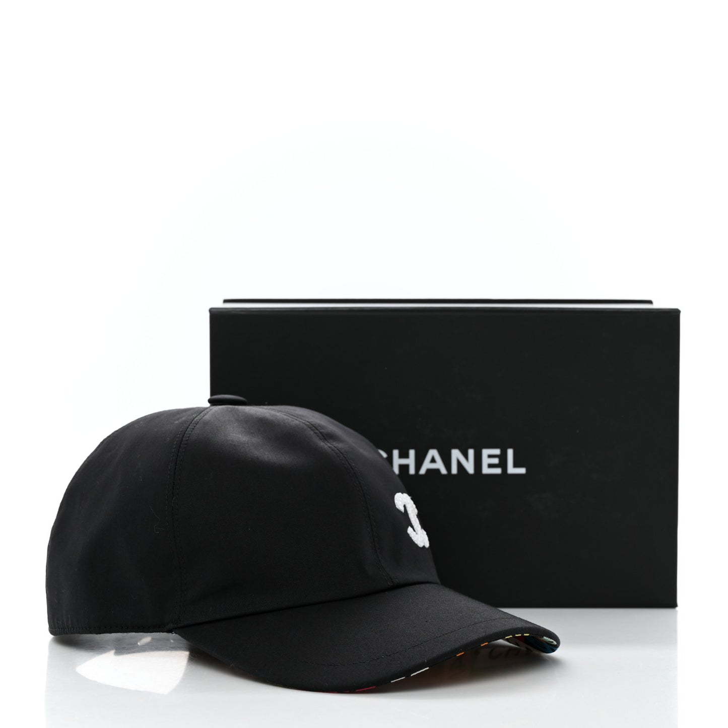 Cotton Sequin CC Cap Hat Black