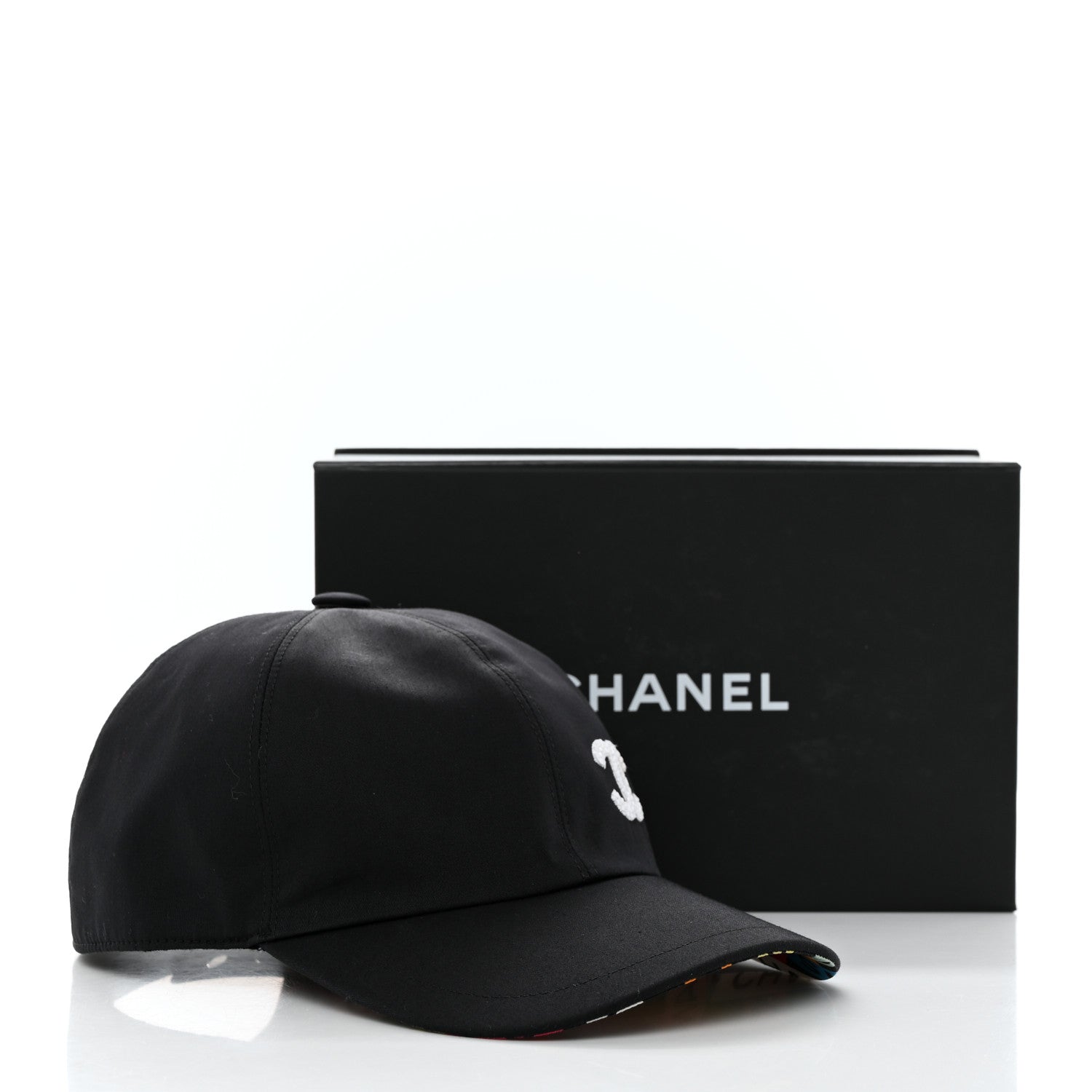 Chanel Cotton Sequin CC Cap Hat Black 10 of 10