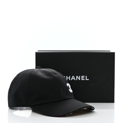 Chanel Cotton Sequin CC Cap Hat Black 10 of 10