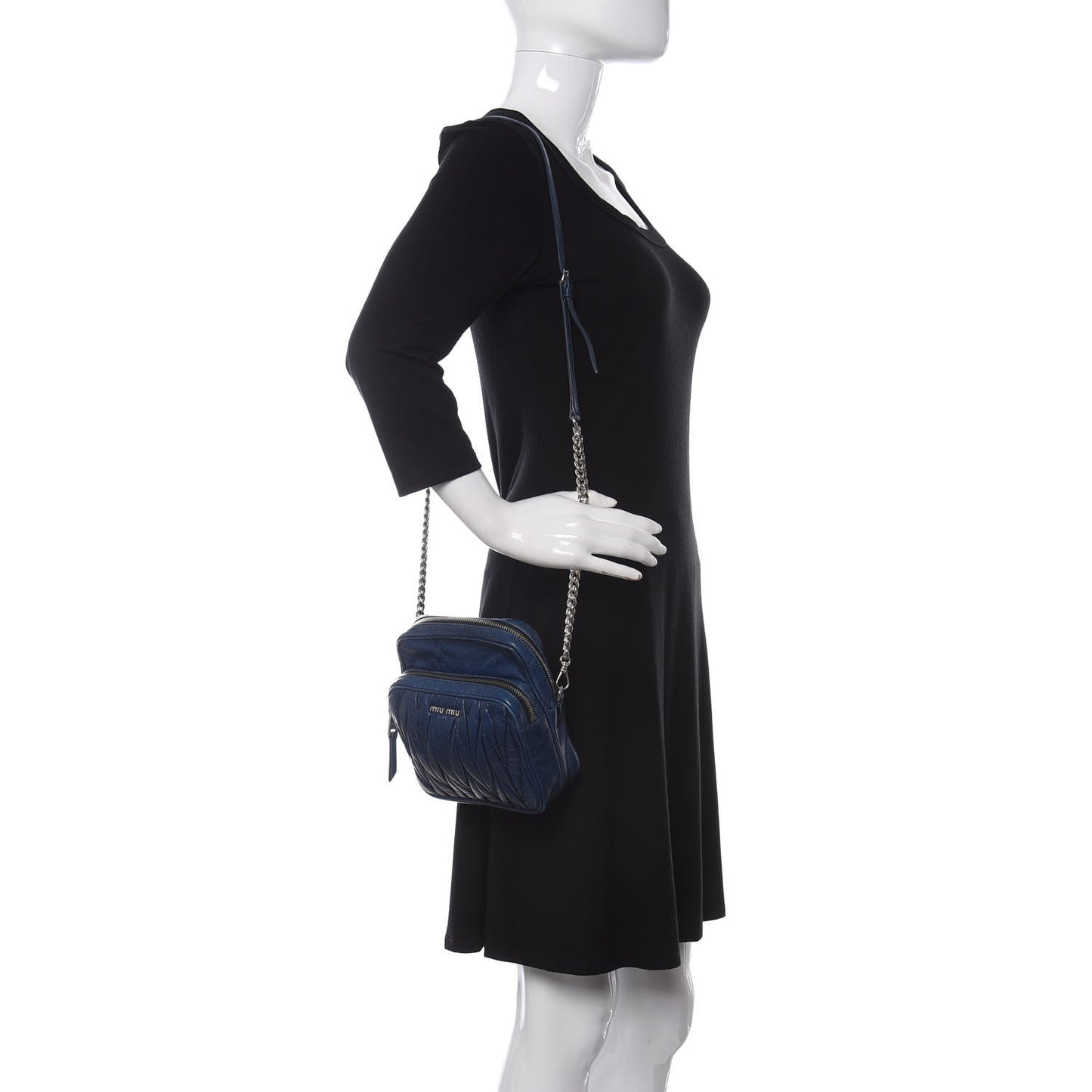 Matelasse Lux Crossbody Cobalto