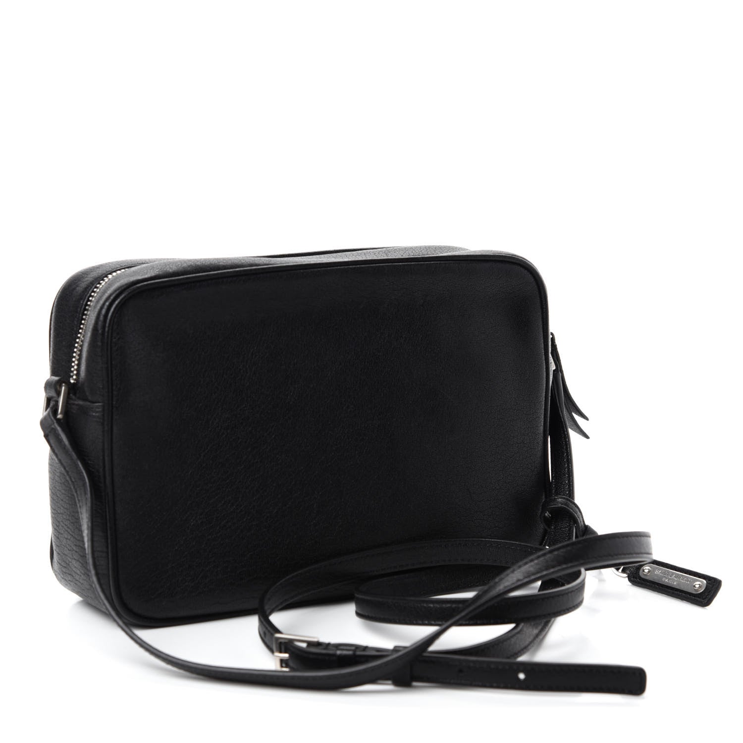Saint Laurent Lambskin Monogram Small Lou Camera Bag Black 3 of 13