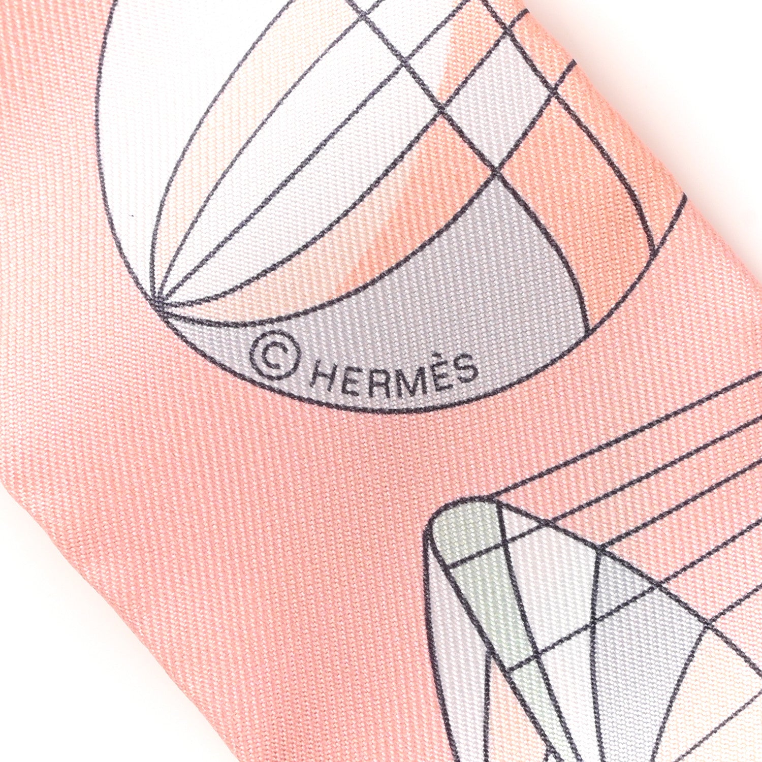 Hermes Silk Les Folies Du Ciel Twilly Grenadine Vert Multicolor 3 of 4