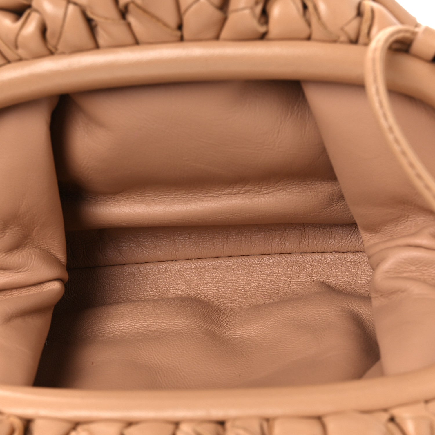 Bottega Veneta Nappa Intrecciato The Mini Pouch Almond 5 of 10