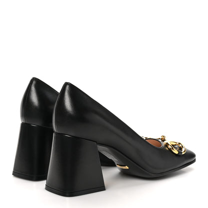 Gucci Malaga Kid Horsebit 75mm Pumps 37 Black 5 of 9