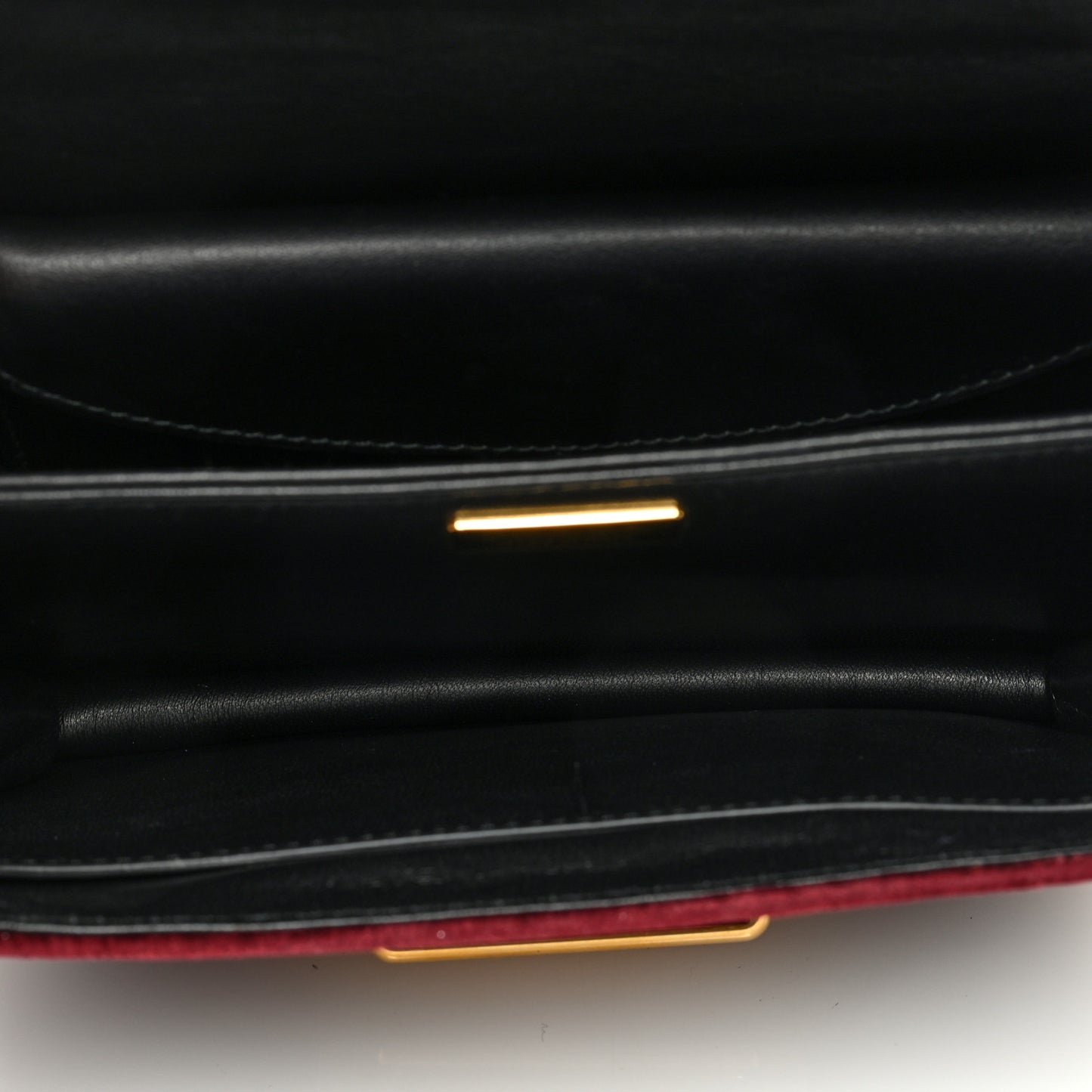 Velvet City Calfskin Cahier Bag Ribes Black
