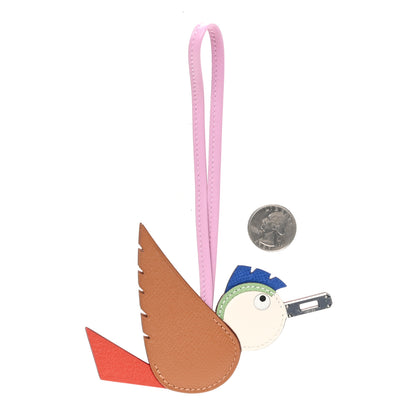 Hermes Epsom Swift Chevre Mysore Birdy Bag Charm Mauve Sylvestre Vert Poppy Gold Nata Craie 2 of 4