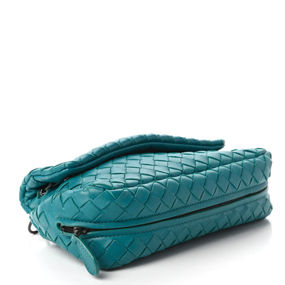 Bottega Veneta Nappa Intrecciato Mini Chain Messenger Aqua 4 of 10