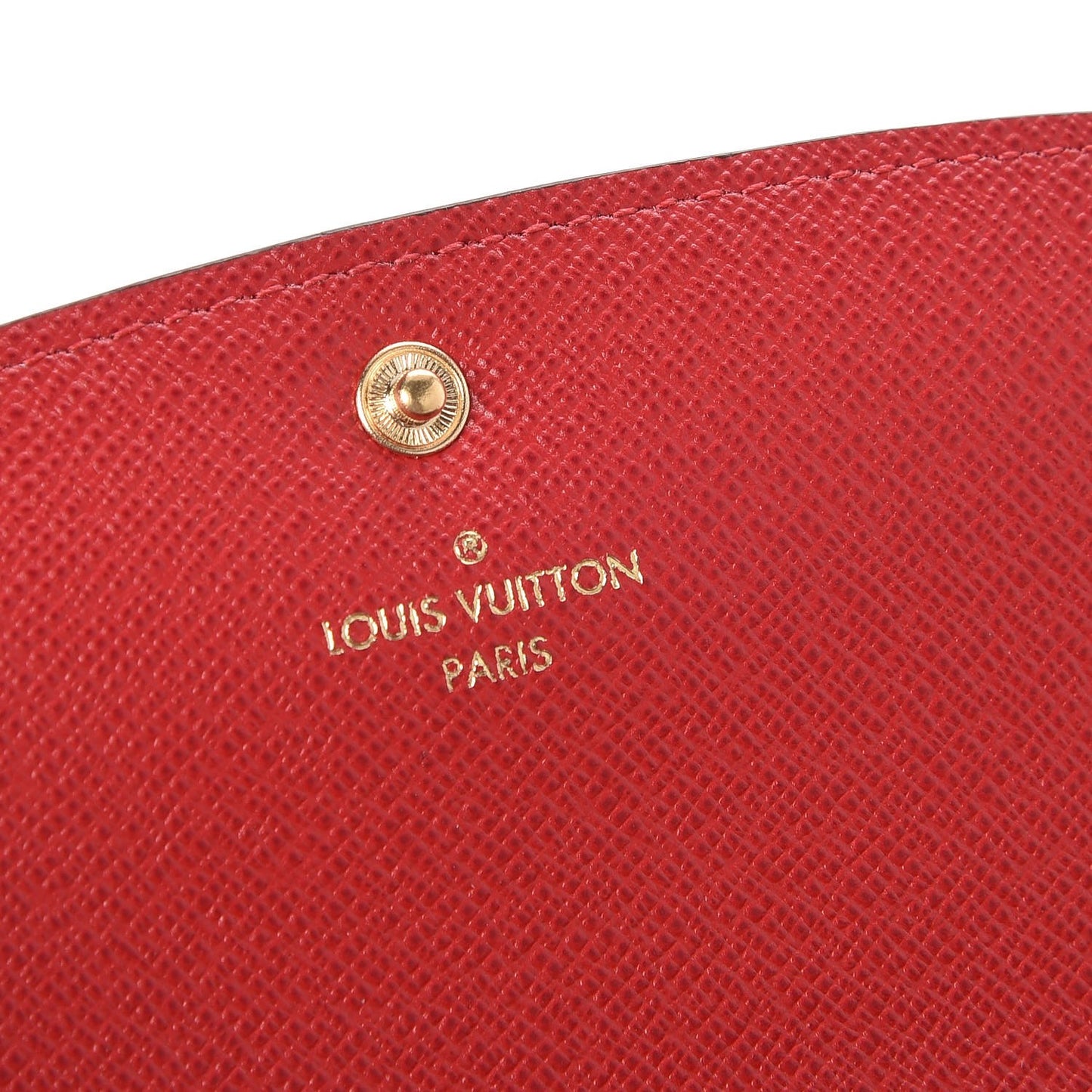 Damier Ebene Emilie Wallet Red