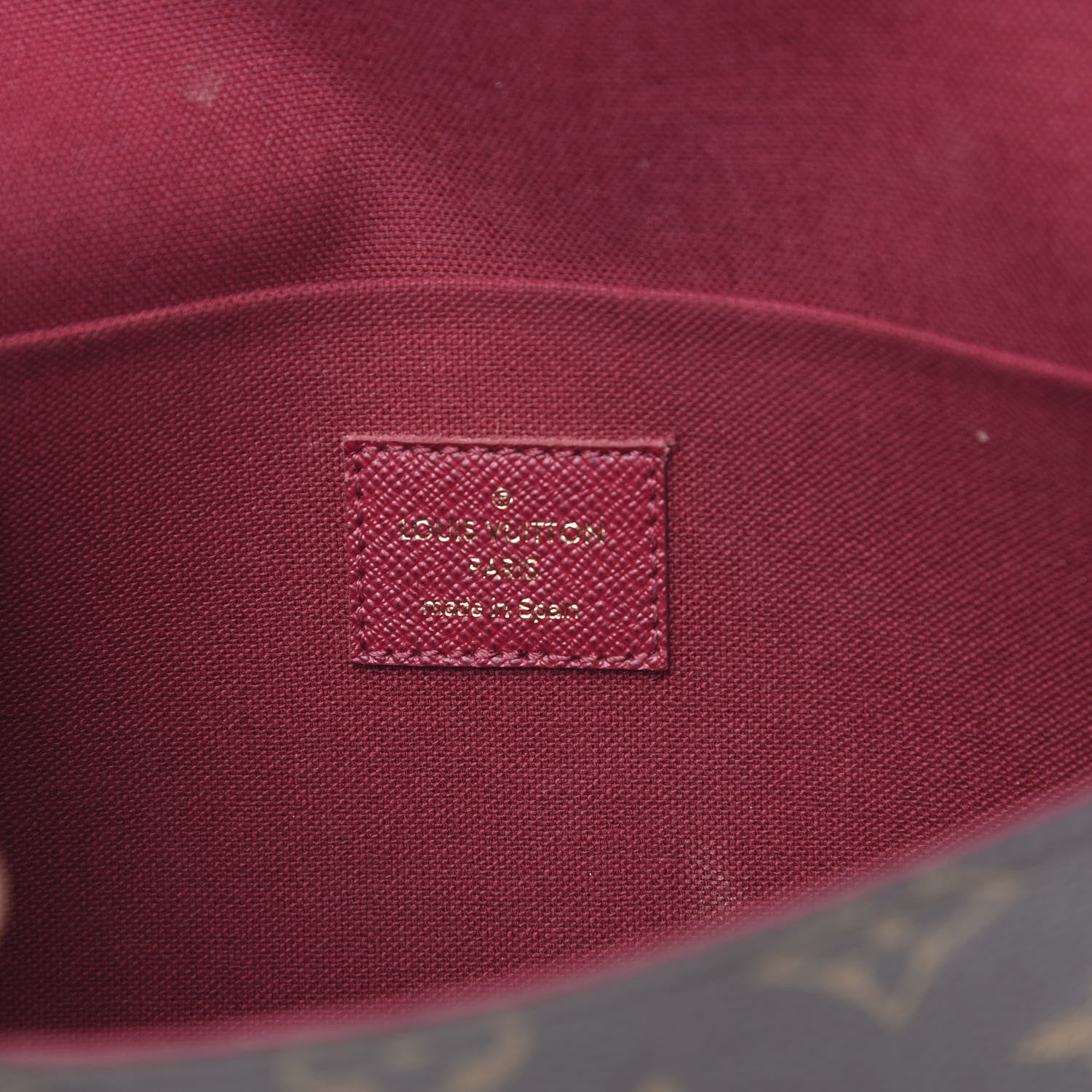 Louis Vuitton Monogram Pochette Felicie Chain Wallet Fuchsia 5 of 9
