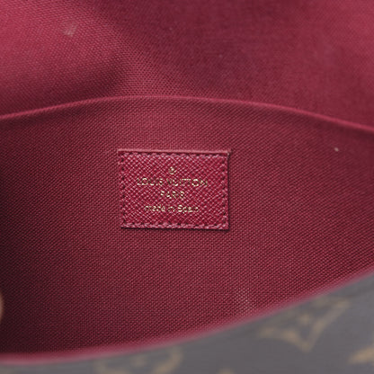 Louis Vuitton Monogram Pochette Felicie Chain Wallet Fuchsia 5 of 9