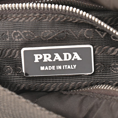 Prada Calfskin Tessuto Nylon Shoulder Bag Moro 6 of 9